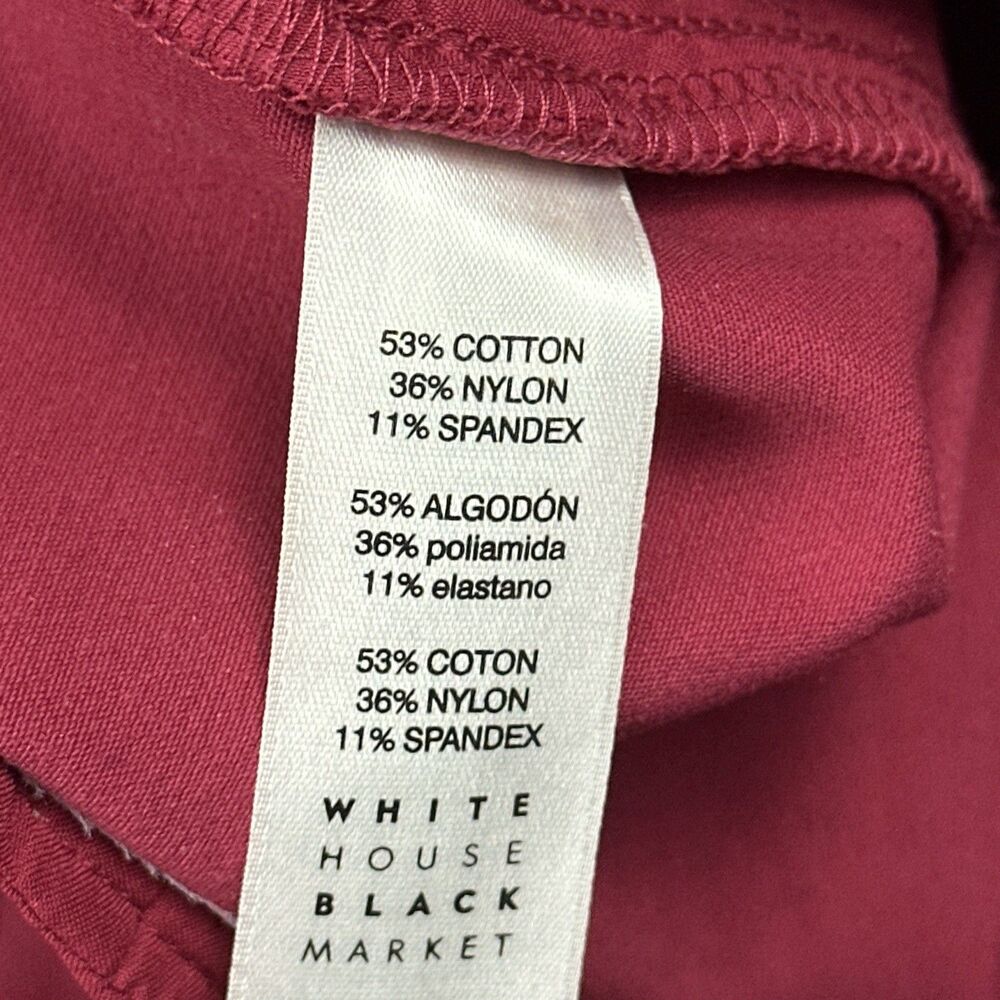 WHBM White House Black Market The Slim Ankle Pants Size 4 Pink Trousers Work - Picture 9 of 13